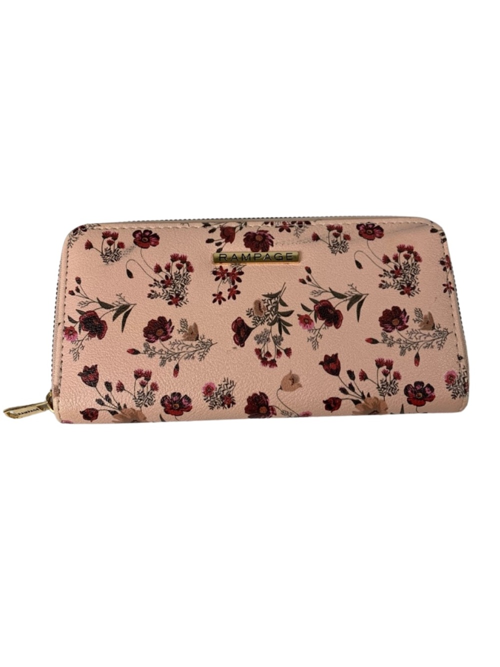 Rampage Blush Floral Wallet 7.5”x4” Boho Casual